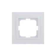 Μονό λευκό πλαίσιο MONO ELECTRIC DESPINA οριζόντιας και κάθετης τοποθέτησης