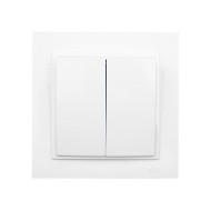 Διακόπτης κομμυτατέρ K/R Mono Electric λευκό σειρά Despina