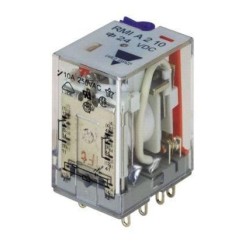 Μικρορελέ τετράγωνο 10A CARLO GAVAZZI RMIA210 2C/O 110V DC 8 ποδιών με ενσωματωμένο LED