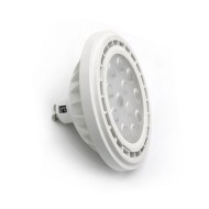 LED λάμπα AR111 GU10 12W 230VAC 3000Κ με θερμό λευκό φως και δέσμη 24° 