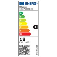LED λάμπα COG led filament γλόμπος Φ125 ντουί Ε27 18W θερμό λευκό φως 2800k 230V με διάφανο κάλυμμα