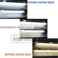 Λάμπα φθορίου T5 G5 49W 3000k θερμό φως (830) μήκους 144.9cm 3850lm και διάρκειας 15000h
