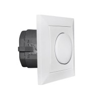 Dimmer Universal 1,3A 230V σε χρώμα λευκό πλήρες με πλαίσιο 4-100W λειτουργία αλέ ρετούρ σε συνδυασμό με διακόπτες Dimmer Universal 1,3A 230V σε χρώμα λευκό πλήρες με πλαίσιο 4-100W λειτουργία αλέ ρετούρ σε συνδυασμό με διακόπτες