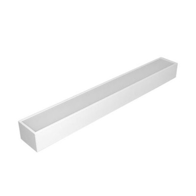 Φωτιστικό LED 18W αλουμινίου γραμμικό 60cm 4000K ενδιάμεσο λευκό φως και λευκό σώμα 230V 