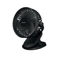 Ανεμιστήρας επιτραπέζιος 4W mini με USB 5V και μανταλακι σε μαύρο χρώμα με διάμετρο Φ14 