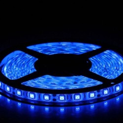 Led ταινία 5m 9.6W/m 24VDC 8mm μπλε  φως IP20 μη  στεγανή αυτοκόλλητη κατάλληλη για εσωτειρικό χώρο