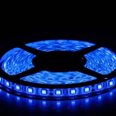 Led ταινία 5m 9.6W/m 24VDC 8mm μπλε  φως IP20 μη  στεγανή αυτοκόλλητη κατάλληλη για εσωτειρικό χώρο