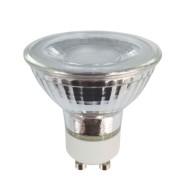 Λάμπα led GU10 7W 230V 4000k ενδιάμεσο  λευκό φως δέσμης 38° 640 lumen Ø50mm