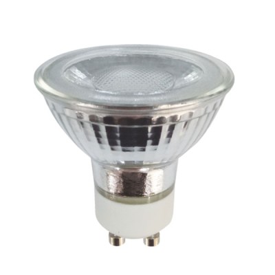 Λάμπα led GU10 7W 230V 4000k ενδιάμεσο  λευκό φως δέσμης 100° 590 lumen Ø50mm