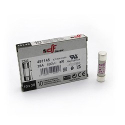 Φυσίγγιο κυλινδρικό υπερταχείας 25Α aR DF 10x38mm Φυσίγγιο κυλινδρικό υπερταχείας 25Α aR DF 10x38mm