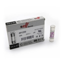 Φυσίγγιο κυλινδρικό υπερταχείας 25Α aR DF 14x51mm Φυσίγγιο κυλινδρικό υπερταχείας 25Α aR DF 14x51mm
