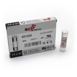 Φυσίγγιο κυλινδρικό υπερταχείας 40Α aR DF 14x51mm Φυσίγγιο κυλινδρικό υπερταχείας 40Α aR DF 14x51mm