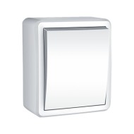 Μπουτόν απλό επίτοιχο MURATA με βίδα 1P 10A 250VAC IP20 μη στεγανό σε λευκό χρώμα Μπουτόν απλό επίτοιχο MURATA με βίδα 1P 10A 250VAC IP20 μη στεγανό σε λευκό χρώμα