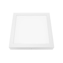 Φωτιστικό LED SLIM PANEL ARCA επίτοιχο-οροφής τετράγωνο σε λευκό χρώμα 230V AC 24W σε θερμό χρώμα φωτός 3000K 2200Lm Φωτιστικό LED SLIM PANEL ARCA επίτοιχο-οροφής τετράγωνο σε λευκό χρώμα 230V AC 24W σε θερμό χρώμα φωτός 3000K 2200Lm