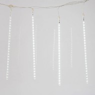 SNOWDROP με 240 LED λαμπάκια  ψυχρό χρώμα φωτός 30LED x 8 DROPS με μήκος 50cm/DROP  & λειτουργία FLASH