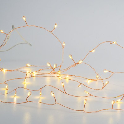 50 LED λαμπάκια 3W σε σειρά με θερμό χρώμα φωτός με χάλκινο καλώδιο & μήκος 2.5m IP20 50 LED λαμπάκια 3W σε σειρά με θερμό χρώμα φωτός με χάλκινο καλώδιο & μήκος 2.5m IP20