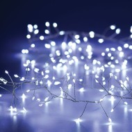 50  LED λαμπάκια 3W σε σειρά με ψυχρό χρώμα φωτός & ασημί καλώδιο χαλκού & μήκος 2.5m IP20 