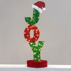 3D διακοσμητικό στολίδι  JOY  με 60 LED θερμό χρώμα φωτός & διάσταση ∅30x100cm IP44