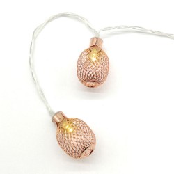 METAL PINAPPLE με 10 LED λαμπάκια σε σειρά με θερμό χρώμα φωτός & χρονοδιακόπτη σε χάλκινο μεταλλικό χρώμα METAL PINAPPLE με 10 LED λαμπάκια σε σειρά με θερμό χρώμα φωτός & χρονοδιακόπτη σε χάλκινο μεταλλικό χρώμα