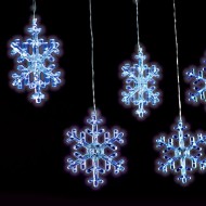 SNOWFLAKE ICICLE 120 LED βροχή 2W σε ψυχρό χρώμα φωτός IP44 με μήκος 3m & διάφανο καλω΄διο SNOWFLAKE ICICLE 120 LED βροχή 2W σε ψυχρό χρώμα φωτός IP44 με μήκος 3m & διάφανο καλω΄διο