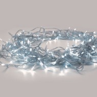 20 LED λαμπάκια σε σειρά με ψυχρό χρώμα φωτός IP20 μήκος 190 με διάφανο καλώδιο