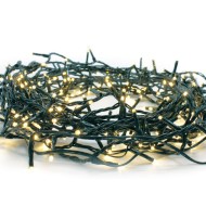 700 LED λαμπάκια σε σειρά ανά 5cm 5,6W  σε θερμό λευκό χρώμα φωτός IP44 με μήκος 35m & πράσινο καλώδιο