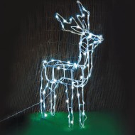 Διακοσμητικός τάρανδος 3,4W με 100 LED με ψυχρό χρώμα φωτός IP44 66x31x80cm Διακοσμητικός τάρανδος 3,4W με 100 LED με ψυχρό χρώμα φωτός IP44 66x31x80cm
