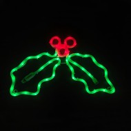 Χριστουγεννιάτικο διακοσμητικό γκι με 60 LED με κόκκινο & πράσινο χρώμα φωτός IP65 με διάσταση 45x32cm Χριστουγεννιάτικο διακοσμητικό γκι με 60 LED με κόκκινο & πράσινο χρώμα φωτός IP65 με διάσταση 45x32cm