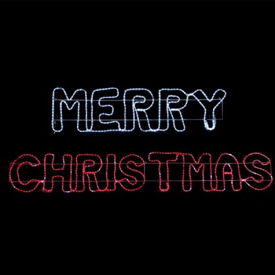 Διακοσμητικό MERRY CHRISTMAS με 936 LED με ψυχρό- κόκκινο χρώμα φωτός FLASH IP65 160x405cm Διακοσμητικό MERRY CHRISTMAS με 936 LED με ψυχρό- κόκκινο χρώμα φωτός FLASH IP65 160x405cm