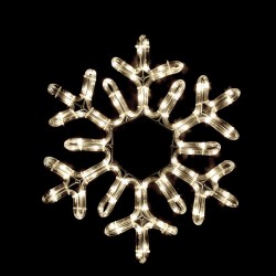 Χριστουγεννιάτικο σχέδιο επίστυλο SNOWFLAKE με 96 LED 4m φωτοσωλήνα με θερμό χρώμα φωτός IP44 38cm Χριστουγεννιάτικο σχέδιο επίστυλο SNOWFLAKE με 96 LED 4m φωτοσωλήνα με θερμό χρώμα φωτός IP44 38cm