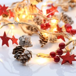 20 LED διακοσμητικά λαμπάκια σε σειρά με σχοινί θερμό χρώμα φωτός & ασημί καλώδιο χαλκού με μήκος 180cm 20 LED διακοσμητικά λαμπάκια σε σειρά με σχοινί θερμό χρώμα φωτός & ασημί καλώδιο χαλκού με μήκος 180cm