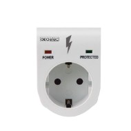 Πρίζα σούκο προστασία υπέρτασης τύπου 3 16A 230V 3500W max σε λευκό χρώμα IP20