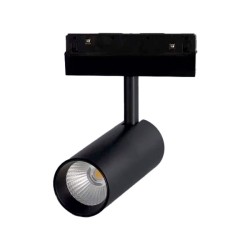 Mαγνητικό φωτιστικό σποτ LED OSRAM σε μαύρο ματ χρώμα 48V DC 20W με θερμό χρώμα φωτός 3000K 1400LM & δέσμη 36° 