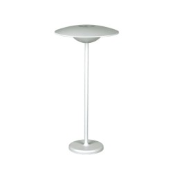 Φωτιστικό επιτραπέζιο LED SMD με μπαταρίες 2W θερμό χρω΄μα φωτός 3000Κ 260LM δέσμης 83° σε λευκό χρώμα κατάλληλο για εξωτερικό χώρο IP54