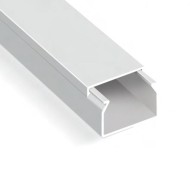 Κανάλι διανομής καλωδίων από PVC με διάσταση 60X40mm σε λευκό χρώμα Κανάλι διανομής καλωδίων από PVC με διάσταση 60X40mm σε λευκό χρώμα
