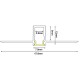 Προφίλ αλουμινίου LATE ULTRA MINI P129N 12x47.8mm χωνευτό με οπάλ κάλυμμα για λωρίδες και ταινίες 2m/pc Προφίλ αλουμινίου LATE ULTRA MINI P129N 12x47.8mm χωνευτό με οπάλ κάλυμμα για λωρίδες και ταινίες 2m/pc