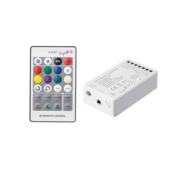 Ασύρματο χειριστήριο RF με χειριστήριο RF - AUDIO RGB & RGBW(2 IN 1) 15A/16A 180/192W 12V 360/384W 24V