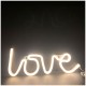 Διακοσμητικό φωτιστικό LED NEON Love 2.4W με λειτουργία μπαταρίας ή μέσω USB σε θερμό χρώμα φωτός κατάλληλο για εσωτερικό χώρο IP20