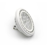 Λάμπα LED με ντουί AR111 GU10 15W με ενδιάμεσο λευκό φως 4000k 230VAC δέσμης 36° ντιμαριζόμενη