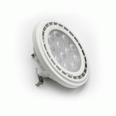 Λάμπα AR111 Led chip 2835SMD 12W 12VAC/DC 3000Κ με θερμό λευκό φως 1200lm και δέσμη φωτός 24° Λάμπα AR111 Led chip 2835SMD 12W 12VAC/DC 3000Κ με θερμό λευκό φως 1200lm και δέσμη φωτός 24°