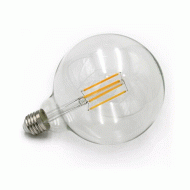Λάμπα led COG γλόμπος Φ125 διάφανη με ντουί Ε27 12W και ενδιάμεσο λευκό φως 4000k 230V δέσμης  330°