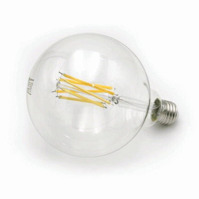 Λάμπα COG LED GLOBE με ντουί Ε27 16W Φ125 ενδιάμεσο λευκό φως 4000k και διάφανο κάλυμμα 