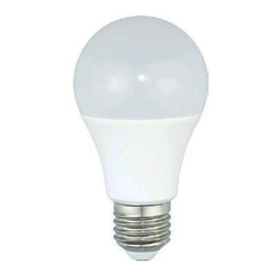 Λάμπα LED αχλάδι με ντουί Ε27 9W με θερμό λευκό φως και φωτοκύτταρο μέρας - νύχτας 