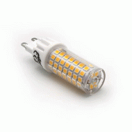 Λάμπα Led SMD κεραμική με ντουί G9 6W θερμό λευκό φως 3000k διάφανο κάλυμμα ντιμαριζόμενη 