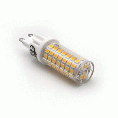 Λάμπα Led SMD κεραμική με ντουί G9 6W θερμό λευκό φως 3000k διάφανο κάλυμμα ντιμαριζόμενη Λάμπα Led SMD κεραμική με ντουί G9 6W θερμό λευκό φως 3000k διάφανο κάλυμμα ντιμαριζόμενη