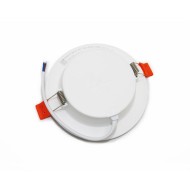 LED φωτιστικό ψευδοροφής  στρογγυλό χωνευτό Φ95mm 6W  με ψυχρό χρώμα φωτός 6200K δέσμη 120°σε λευκό χρώμα