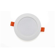 LED φωτιστικό ψευδοροφής  στρογγυλό χωνευτό Φ95mm 6W  με ψυχρό χρώμα φωτός 6200K δέσμη 120°σε λευκό χρώμα