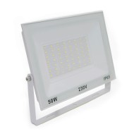 Προβολέας LED-SMD 50W 230V με ενδιάμεσο χρώμα φωτός 4000K 4600lm στεγανός IP65 σε λευκό χρώμα