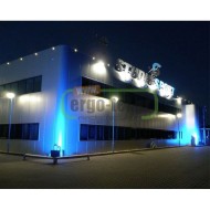 Προβολέας LED SMD 20W 230V μπλε χρώμα φωτός με δέσμη 120° IP65 σε μαύρο χρώμα Προβολέας LED SMD 20W 230V μπλε χρώμα φωτός με δέσμη 120° IP65 σε μαύρο χρώμα
