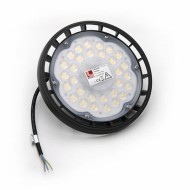 LED φωτιστικό καμπάνα αλουμινίου μαύρη UFO 100W 230V με 4000K ενδιάμεσο λευκο΄ φως 10000lm IP65